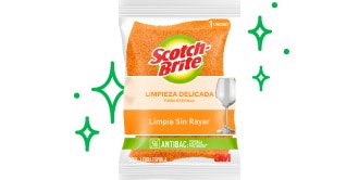 Empaque de producto limpieza delicada Scotch-Brite
