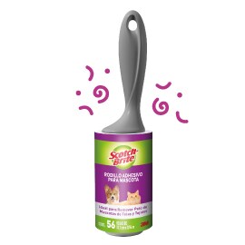 Producto Rodillo Adhesivo Scotch-Brite Para limpiar pelos de Mascotas 