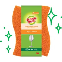 Product shot Fibra Esponja Cero Rayas Scotch-Brite.
